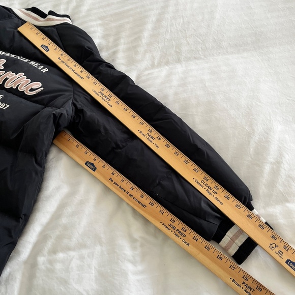 RARE Teenie Weenie Bear Katherine Long Quilted Varsity Parka Korea - Picture 7 of 10